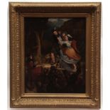 SCOTTISH SCHOOL (19TH CENTURY) A Highland Clearance oil on canvas 20 x 16 ins