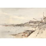 *ARTHUR EDWARD DAVIES, RBA, RCA (1893-1988, BRITISH) "Dover Harbour" watercolour, signed lower right