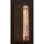 Victorian silver and cased twin scale thermometer, J C Vickery, 181 and 183 Regent St, W, the