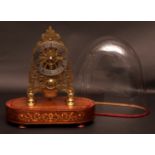 Late 19th century single chain fusee skeleton clock, A B Savory & Sons - Cornhill, London, the
