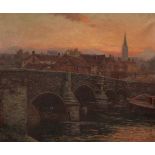 CHARLES BAXTER NURSE (1866-1932, BRITISH) Bishopsbridge, Norwich oil on canvas, signed lower left 24