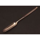 George III double ended marrow scoop, with long drop bowl, length 9 1/2 ins, weight approx 60gms,