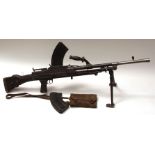 Canada, Bren Mk I light machine gun, .303, 2T3690 together with two magazines and a webbing spare