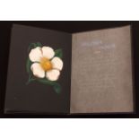 [KENNETH HARMER]: WILD FLOWERS OF THE WORLD, manuscript bound work containing original hand