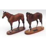 Two Beswick models: Troy (Racehorse of the year 1979 winning The Derby, Irish Sweeps Derby, King