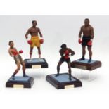 Four single Art of Sport boxing figures: Nigel Benn (The Dark Destroyer); Chris Eubank (Simply the