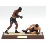 Art of Sport boxing figure group "Joe Louis v Max Schmeling, June 22nd 1938, New York", 9 1/4 ins