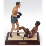 Art of Sport boxing group: Cooper v Clay June 1963, approx 11ins high