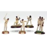 Collection of five various Art of Sport cricketing figures: Everton Weekes (West Indies 1947-58);