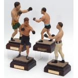 Four single Art of Sport boxing figures: Jess Willard (World Heavyweight Champion 1915-19); Tommy