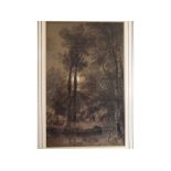 19th century English school, group of 3 sepia watercolours, Landscape studies, assorted sizes, (3)