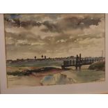 Kenneth Wace, signed and dated '73, watercolour, "Walberswick", 9 x 13ins