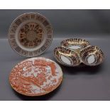 Spode The Third Canterbury Pilgrim Collectors Plate, together with a Royal Crown Derby Red Aves