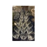 Collection of twenty various early 20th century and later wine glasses