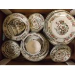 Quantity of English China tea and dinner wares in Indian Tree pattern, 30+ items