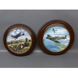 Royal Doulton wooden framed limited edition "Collectors" Plate, "Spitfire Coming Home", together