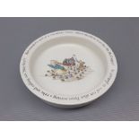 Wedgwood "Peter Rabbit" pattern child's dish, 6 1/2 ins diameter