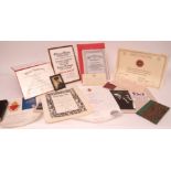 Group of memorabilia relating to Dr Malcolm Arnold CBE including Honorary Membership Certificate