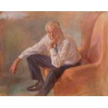 *June Mendoza, AO, OBE, RP, ROI, (Australian, born 1927), (large) Portrait of Sir Malcolm Arnold,