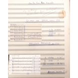 Sir Malcolm Arnold autograph full score for Quintet [No 2] for Brass (Opus 132) 1987, commissioned