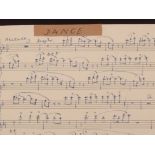 Sir Malcolm Arnold autograph full score of Suite Bourgeoisie, 1940, for Flute, Trumpet and Piano,