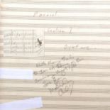 Kenneth Ian Hytch, autograph orchestral reconstructed score arrangement of Sir Malcolm Arnold s