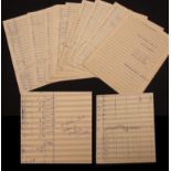 Sir Malcolm Arnold autograph full score of Shakespearean Cello Concerto (Opus 136) 1988,