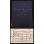 Sir Malcolm Arnold autograph full score of Serenade for Guitar and Strings (Opus 50) 1955,