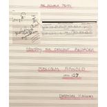 Sir Malcolm Arnold autograph full score of Fantasy for Recorder (Opus 127) 1986, commissioned by