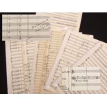 Sir Malcolm Arnold autograph full score of Concerto for twenty-eight players, (Opus 105), 1970,