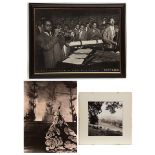 Margot Fonteyn In Homage to the Queen , three framed black and white photographs including one of