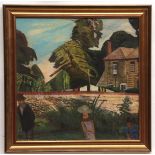 *Carel Weight (1907-1997, British) When we were young, in Summer oil/board, signed 23 1/2