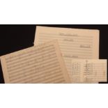 Sir Malcolm Arnold autograph full score of A Manx Suite Third Little Suite (Opus 142) 1990,