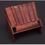 ASPREY & CO LTD: REFERENCE LIBRARY, [1924] set of 8 well-worn volumes, dictionary, atlas, classics