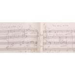 Christopher Francis Palmer, autograph sketch arrangements of various of Sir Malcolm Arnold s pieces,