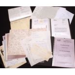 Four folders congratulatory autograph letters, cards etc to Sir Malcolm Arnold on his birthday,