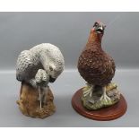 Border Fine Arts Model "Game Birds",of a red grouse,Model A1279,and an Animal Classics Unite