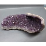 Amethyst rock sample,of geode (large),15ins tall x 10ins wide