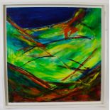 * CAROL ANN GRACE (BORN 1947, BRITISH) Mother Earth acrylic on board, unsigned 24 x 24 ins
