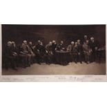 HUBERT VON HERKOMER (1849-1914, BRITISH) The Council of the Royal Academy photogravure, signed in