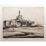 Folder of 5 assorted etchings to include JOSSET, E OWEN JENNINGS ETC all mounted but unframed (5)