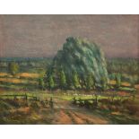 *NOEL FRANK DENNES (1908-1988, BRITISH) Landscape oil on board, signed lower centre 11 x 14 1/2 ins