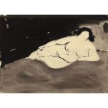 *HERMAN SHAPIRO (BORN 1933), BRITISHReclining nude watercolour, initialled lower right 21 x 29 ins