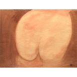 *HERMAN SHAPIRO (BORN 1933), BRITISHNude bottom watercolour, monogrammed lower right 21 x 29ins