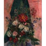 *ELEANOR HOPE HENDERSON, SSA (1917-2006, SCOTTISH) Summer Bouquet oil on board, signed top right,