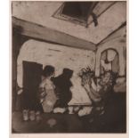 *UNKNOWN (20TH CENTURY) Figurative studies group of seven etchings and aquatints, all indistinctly