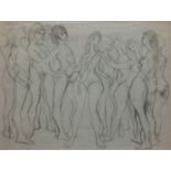 *S G SMITH (EARLY 20TH CENTURY, BRITISH) Figurative studies seven charcoal/pencil drawings, some