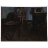 *DOUGLAS FREDERICK PITTUCK (1911-1993, BRITISH) The Artist s Studio oil on canvas 18 x 24 1/2 ins,