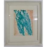 * TILLY LOSCH (1904-1975, BRITISH) Turquoise Haze abstract 16 x 12 ins