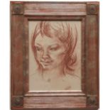 * GERALD A MEARES (1911-1975, BRITISH) Portrait of Angela chalk drawing, signed lower right 16 x